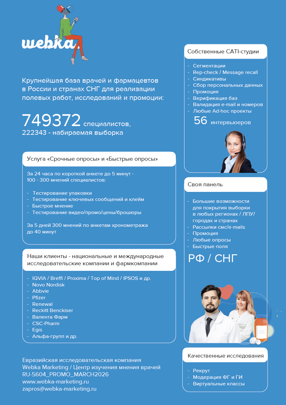 Онлайн-панель врачей и фармацевтов